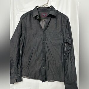 UNTUCKit black slim fit long sleeve button up shirt size small